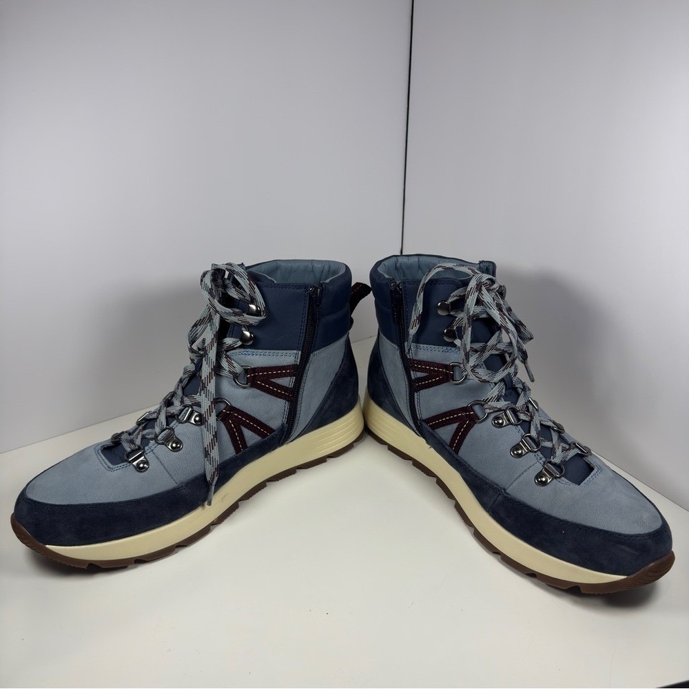 Alex Marie Navy and Burgundy Ankle Boots Women's Size 10 - Picture 6 of 10